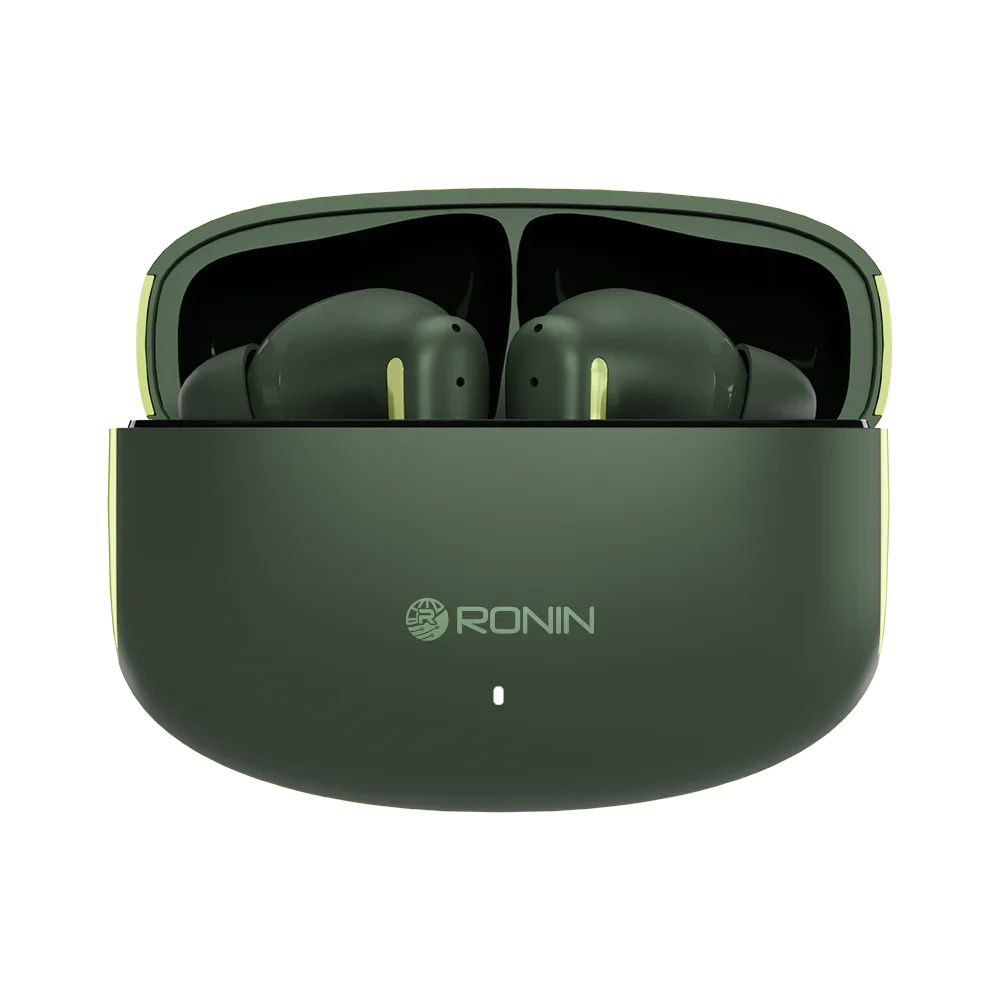 Ronin R-140 (original) ANC & ENC Earbuds, 500mAh Battery with AI Voice Assistant, Gaming Mode, High-Performance Quad Mic Setup