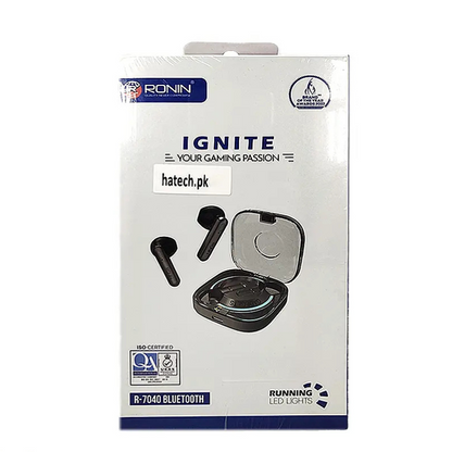 Ronin R-7040 (original) Wireless Bluetooth Earbuds With ENC Mode Ignite Your Gaming Passion (Grey)