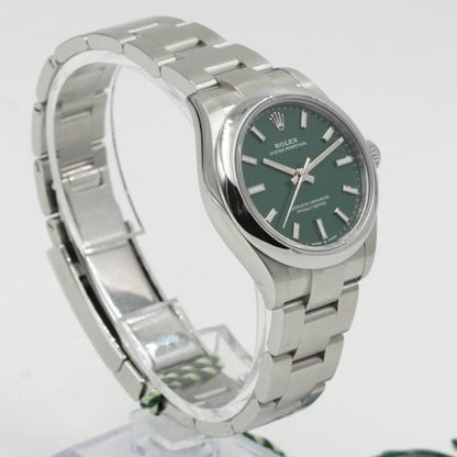 Rolex Chain Watch Round Unisex Stainless Steel (Without Box)