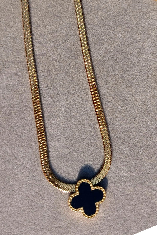 Stainless steel clover flower necklace LA001-5