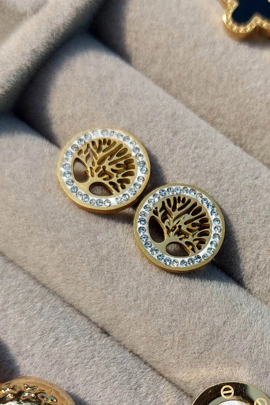 Stainless Steel Earrings ER-Silver Gold-004