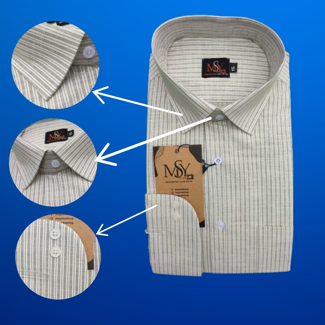 Lining Formal dress Shirt - Open Market Pakistan