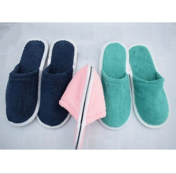 Multi Color Soft Cotton Slippers For Men And Women (random Color) - Open Market Pakistan