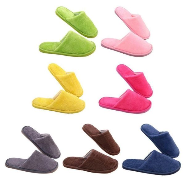 Multi Color Soft Cotton Slippers For Men And Women (random Color) - Open Market Pakistan