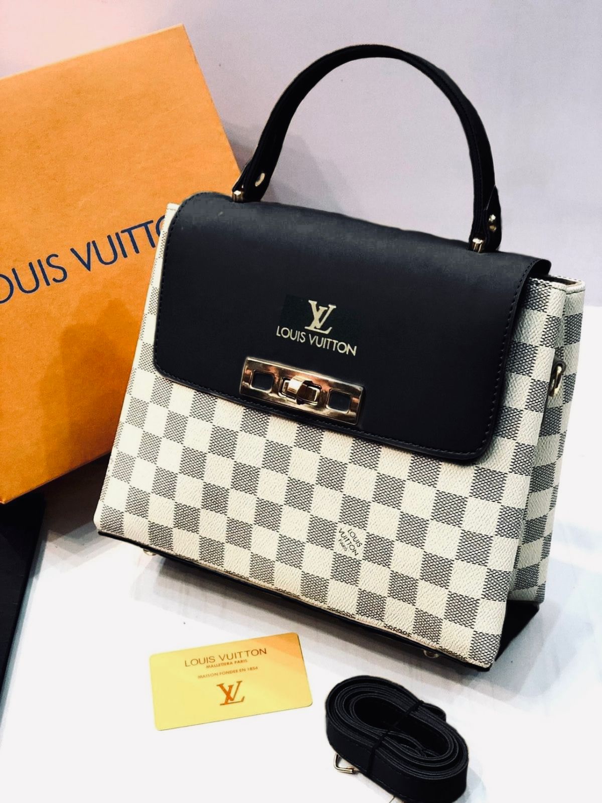 Louis Vuitton Bag With Metal Lock On Flap - Open Market Pakistan