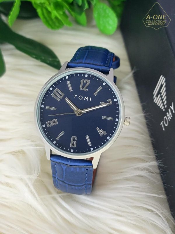 A+ Tomi Stylish Watch Leather Strap Watch - Open Market Pakistan