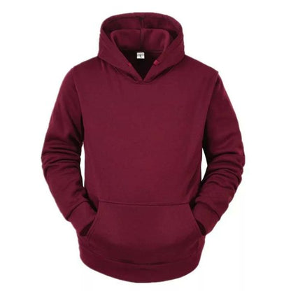 Men Hoodie Long Sleeve Solid Color Regular Fit Men Sweatshirt Men And Women Can Wear Fashion Couple Outfit Comfortable Casual Men Sweater