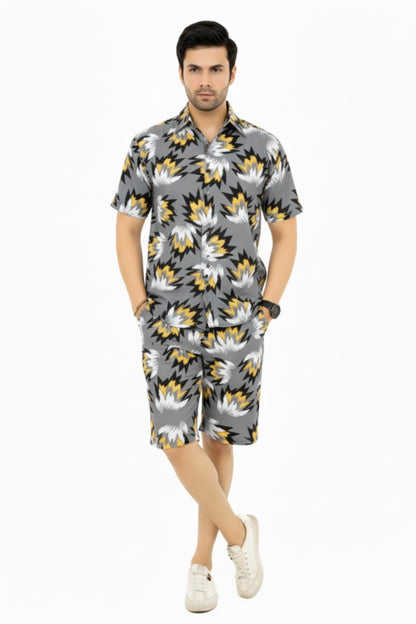 A016 – Cream Paradise Printed Set