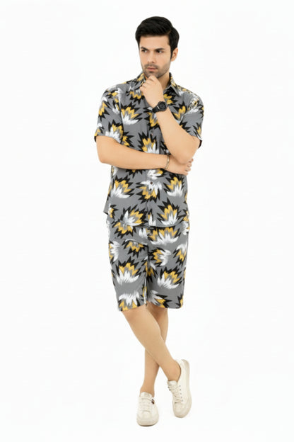 A016 – Cream Paradise Printed Set