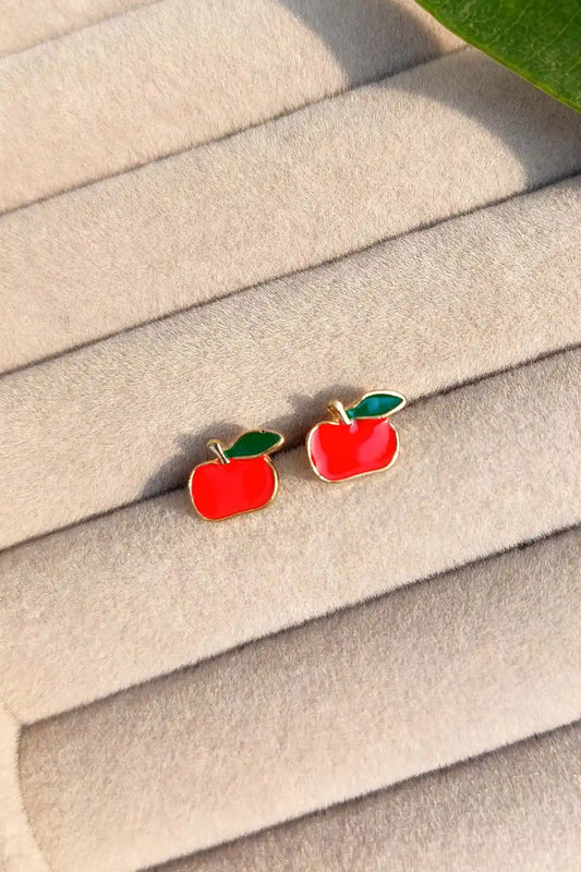 Apple Shape Stainless Steel Studs ST-001