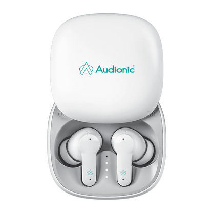 Audionic Airbud 550 (original) Quad MIC ENC Earbuds, Gaming Mode, IPx4 Water Proof TWS Wireless Earbuds With 26 Hour Playtime