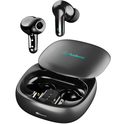 Audionic Airbud 550 (original) Quad MIC ENC Earbuds, Gaming Mode, IPx4 Water Proof TWS Wireless Earbuds With 26 Hour Playtime