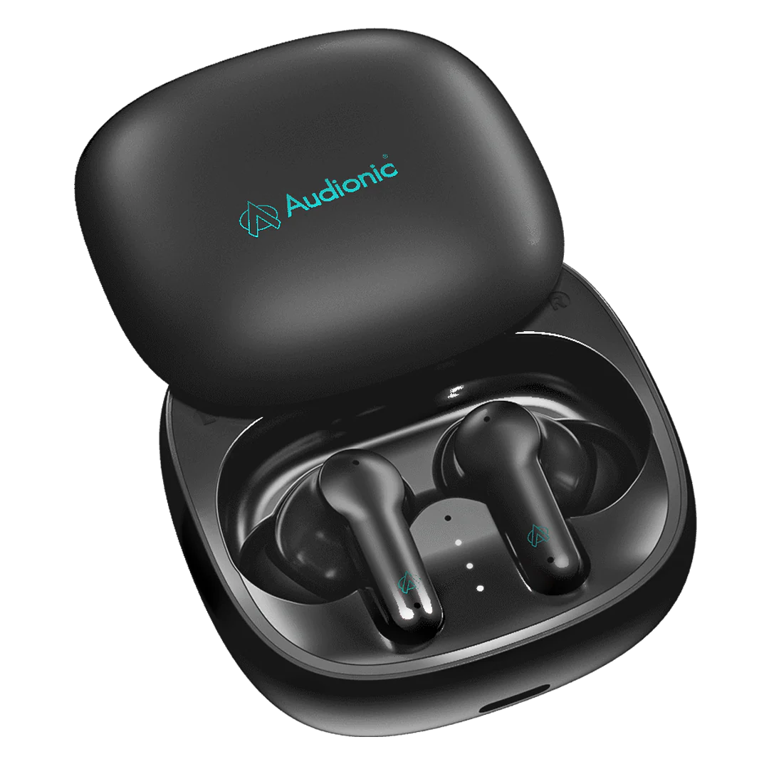 Audionic Airbud 550 (original) Quad MIC ENC Earbuds, Gaming Mode, IPx4 Water Proof TWS Wireless Earbuds With 26 Hour Playtime