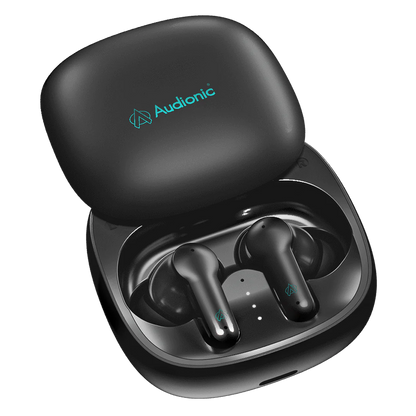 Audionic Airbud 550 (original) Quad MIC ENC Earbuds, Gaming Mode, IPx4 Water Proof TWS Wireless Earbuds With 26 Hour Playtime