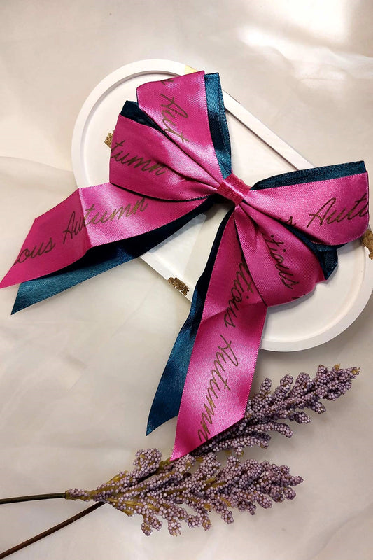 Satin Fabric Bow Hair Clip HC-004
