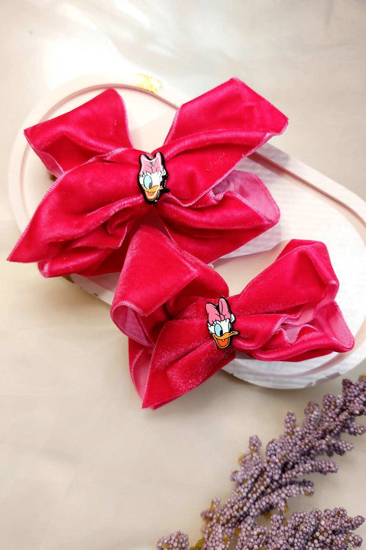 Satin Fabric Bow Hair Clip HC-005