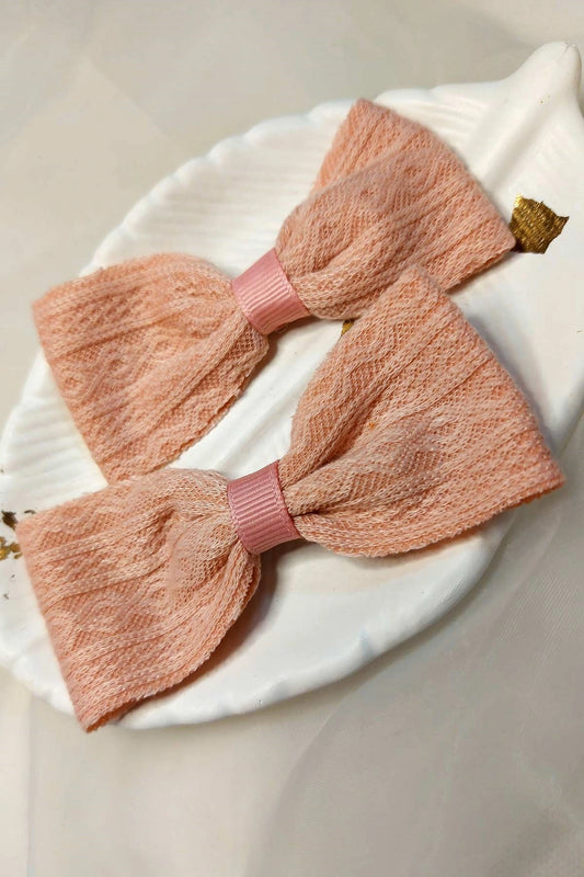 Satin Fabric Bow Hair Clip HC-007