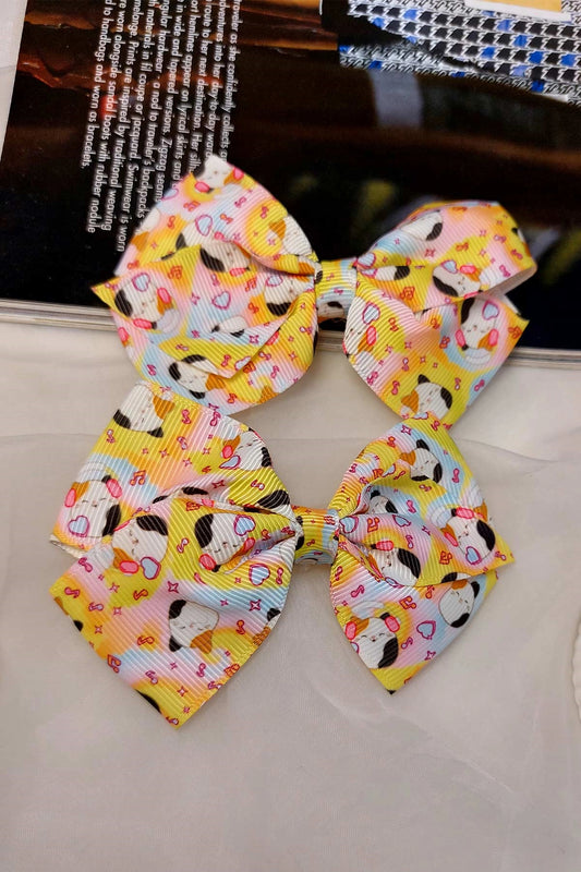 Satin Fabric Bow Hair Clip HC-009