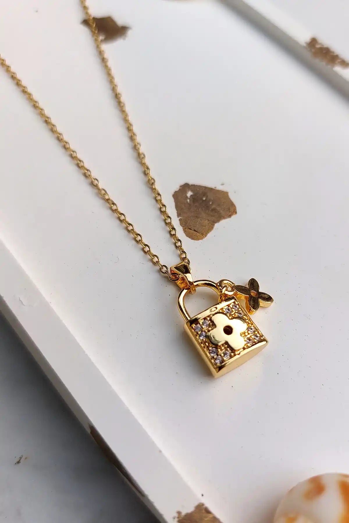 Stainless Steel Necklace Golden Premium SN-001