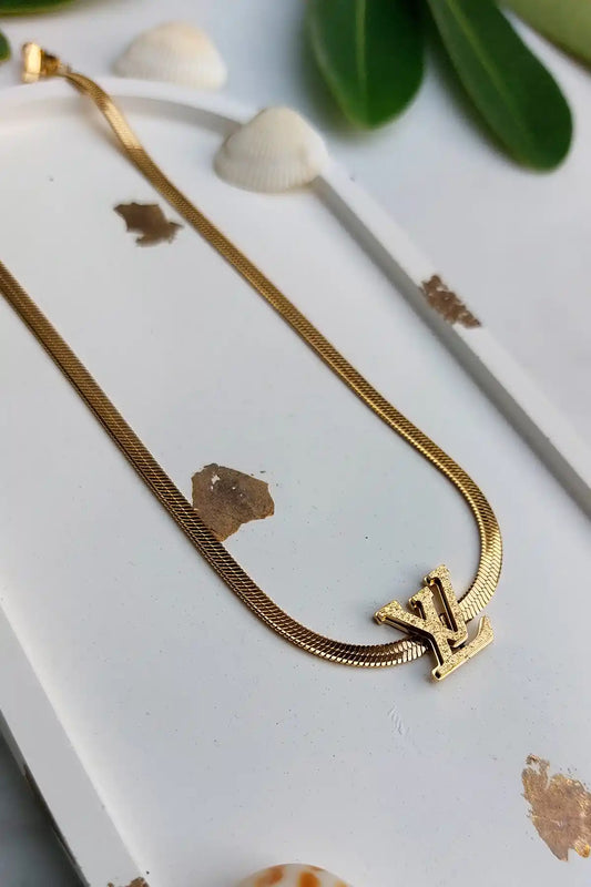 Stainless Steel Necklace Golden Premium SN-005