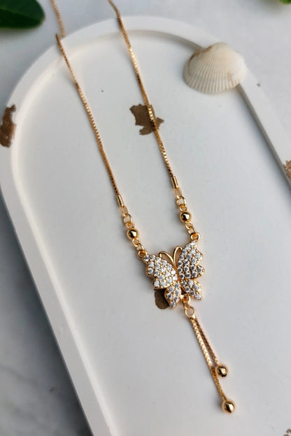 Stainless Steel Necklace Siver Gold Premium SN-011