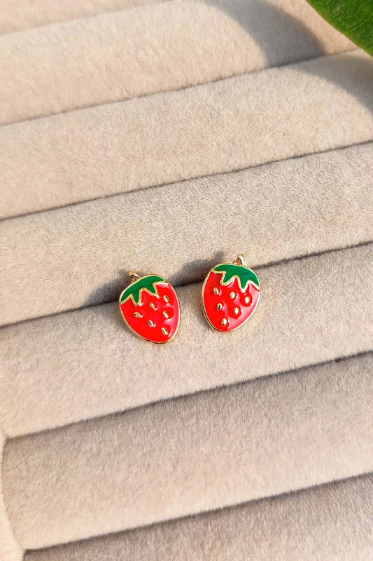 Strawberry Shape Stainless Steel Studs ST-016