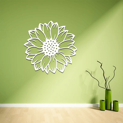 Sunflower-Shaped Acrylic Wall Frame Laser Cutting. - Open Market Pakistan