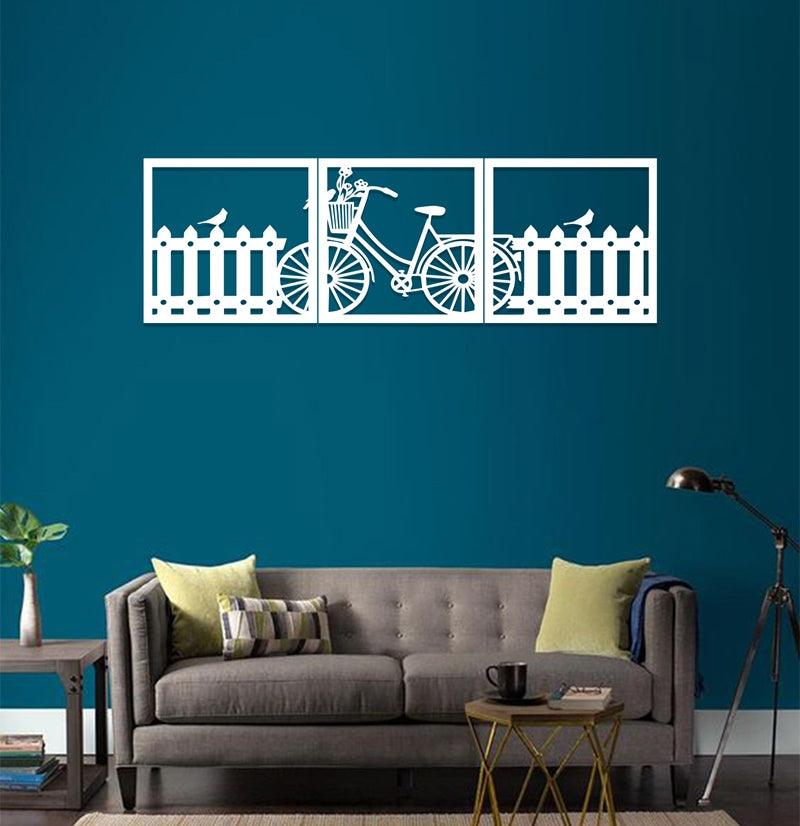 Bicycle-Shaped Acrylic Wall Frame Laser Cutting. - Open Market Pakistan