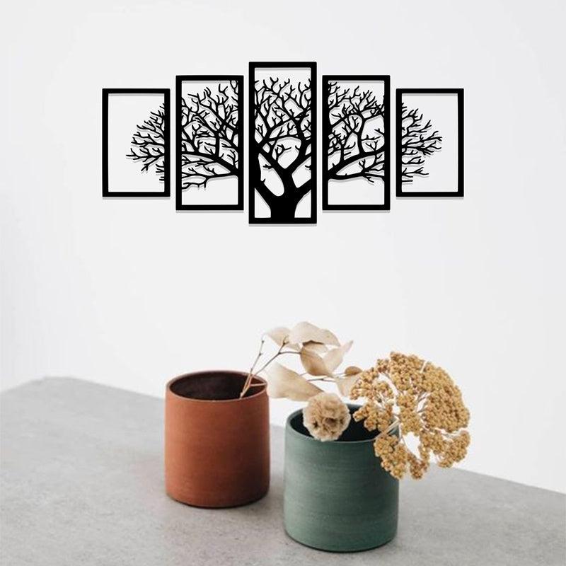 Tree-Shaped Acrylic Wall Frame Laser Cutting with combination of 5 Panels. - Open Market Pakistan