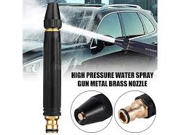 Multifunctional Water Spray gun Nozzle Adjustable Metal High Pressure Car Washing - Open Market Pakistan