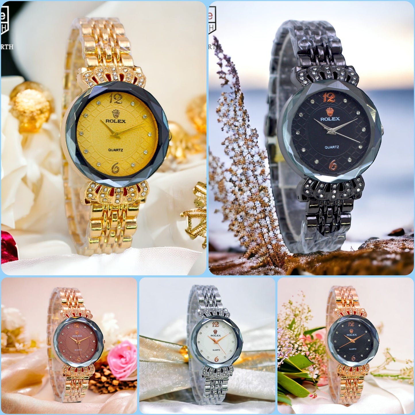 Rolex Ladies Luxurious Watches For Women Quartz Without Box