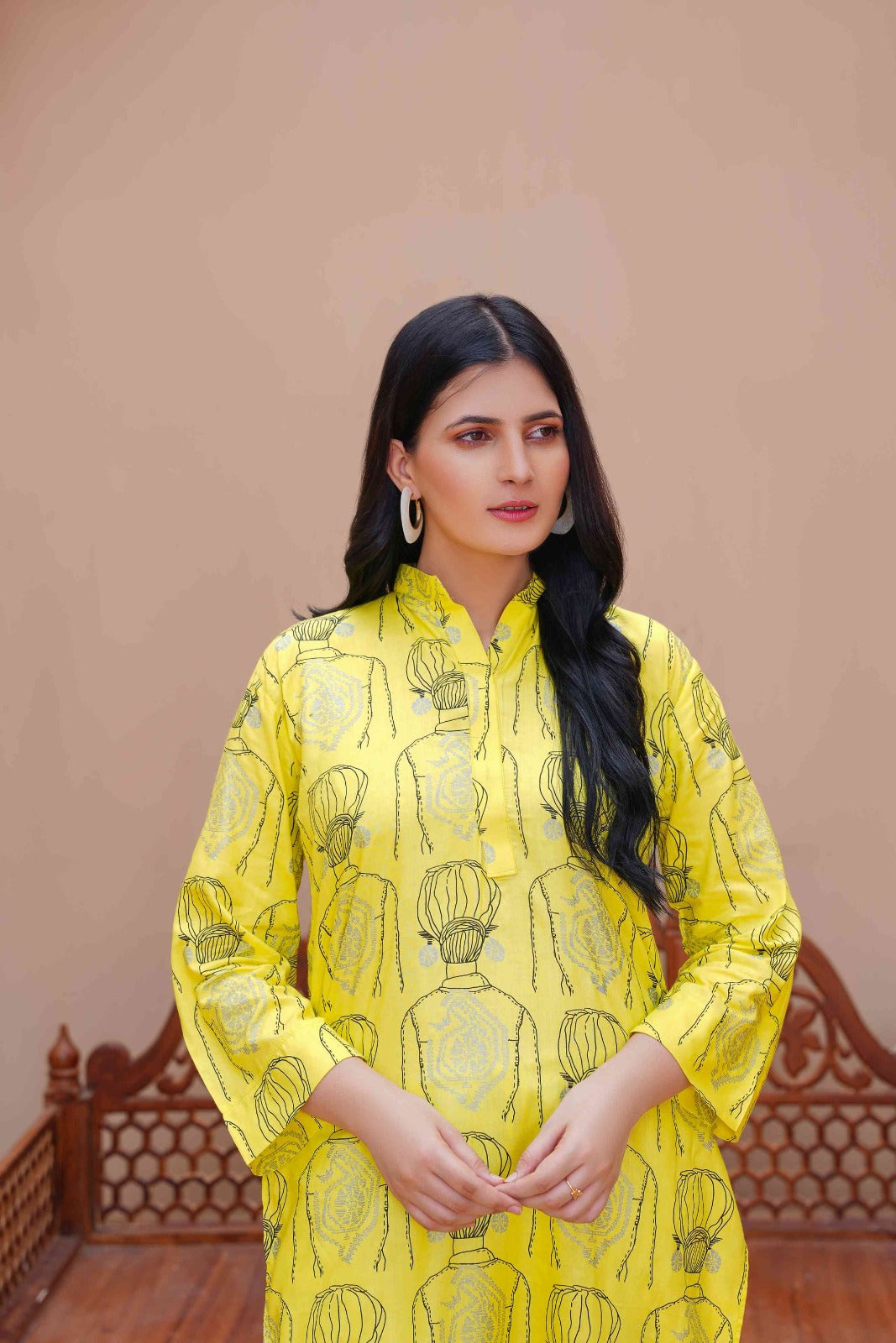 Radiant Yellow Ethnic Brand Two-Piece Suits - Premium Linen Collection - Open Market Pakistan